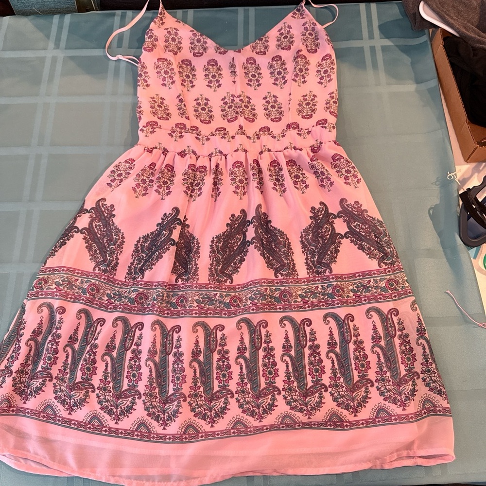 Only Pink and Teal Dress
